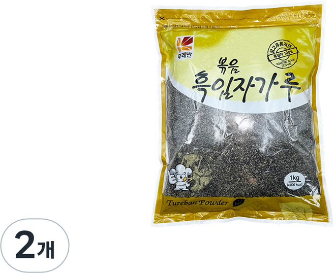뚜레반 볶음 흑임자가루, 1kg, 2개