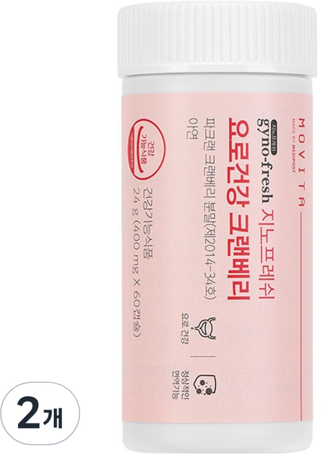 지노프레쉬 요로건강 크랜베리, 60정, 2개