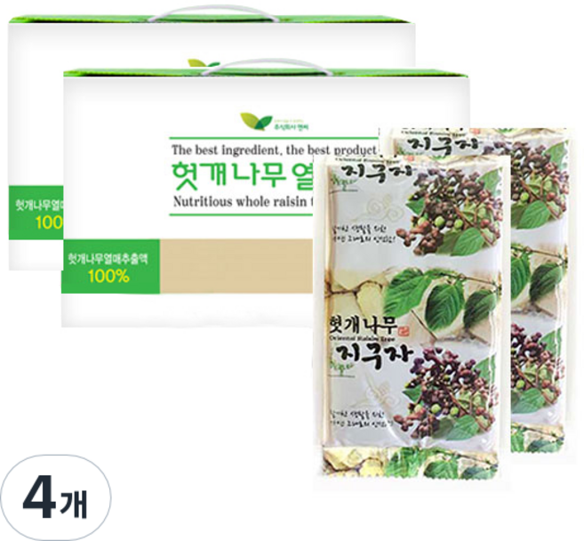 황제의아침 헛개나무열매즙 30p, 2.4L, 4개