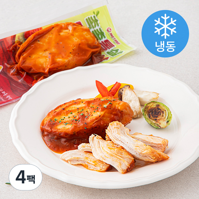 미트리 촉촉통살 닭가슴살 토마토스튜맛 (냉동), 100g, 1개입, 4개