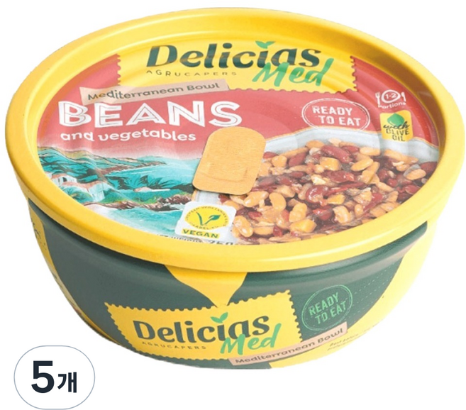 델리시아스메디 지중해 콩 샐러드, 250g, 5개