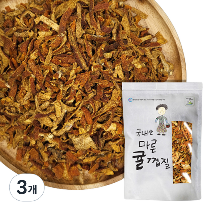 World Bling 乾燥橘皮 陳皮, 3個, 500g