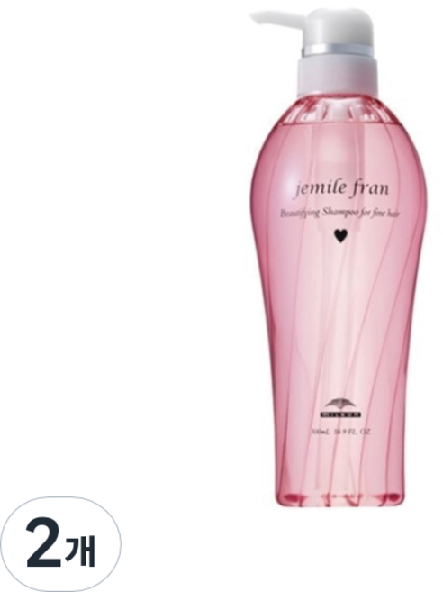 밀본 제밀 프란 하트 가는모 샴푸, 2개, 500ml