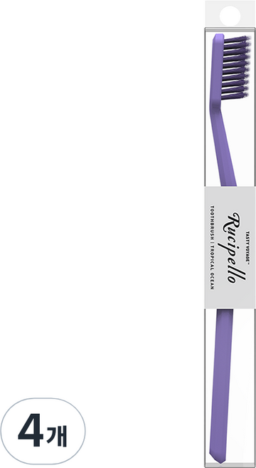 루치펠로 오리지널 칫솔 트로피칼오션 퍼플, 1개입, 4개