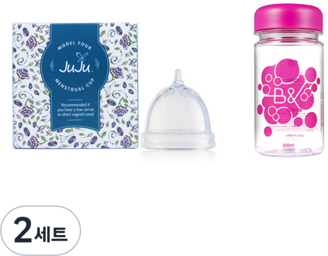 주주 생리컵 모델 4 + 보관통, 2세트