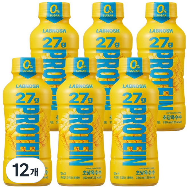 랩노쉬 프로틴 드링크 초당옥수수, 12개, 350ml