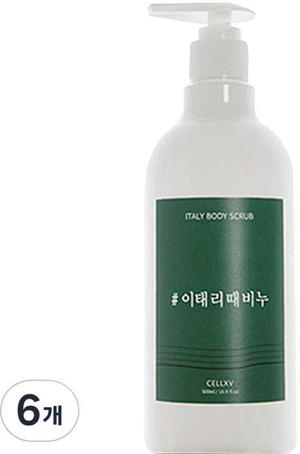 셀비엔 이태리때비누 필링젤, 500ml, 6개