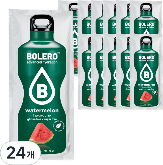볼레로 2kcal 무설탕 과일워터 대용량 음료 수박, 24개, 9g, 1개입