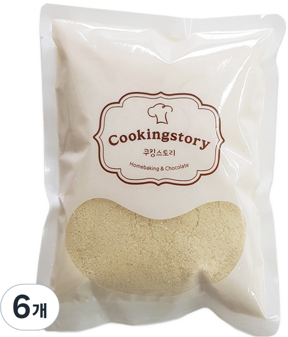쿠킹스토리 아몬드가루, 200g, 6개