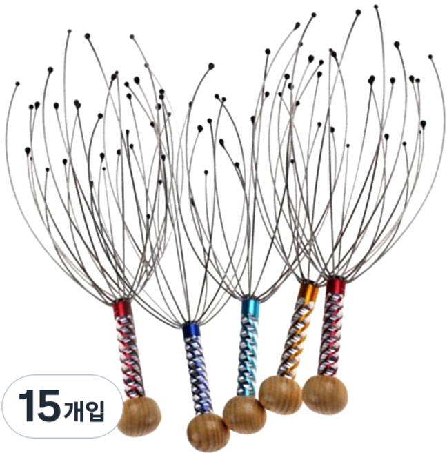 에이비엠코리아 핸디 두피 마사지기, 15개, 랜덤 발송