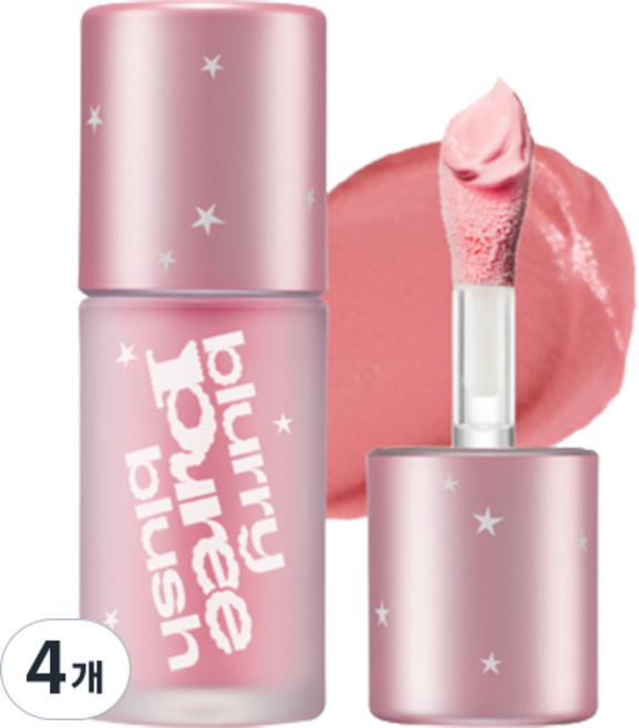 팁토우 블러리 퓨레 블러셔 4.5ml, 4개, F03 베리 수플레