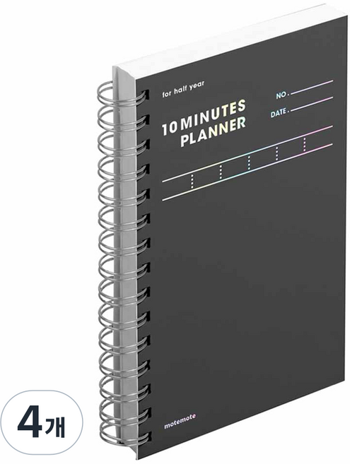 모트모트 컬러칩 텐미닛 플래너 HALF YEAR, 다크호스, 4개