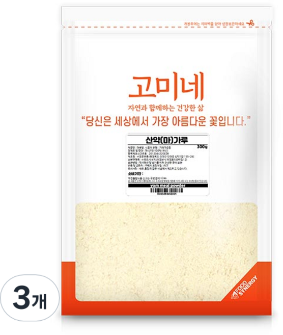 고미네 산약 마 가루, 300g, 3개