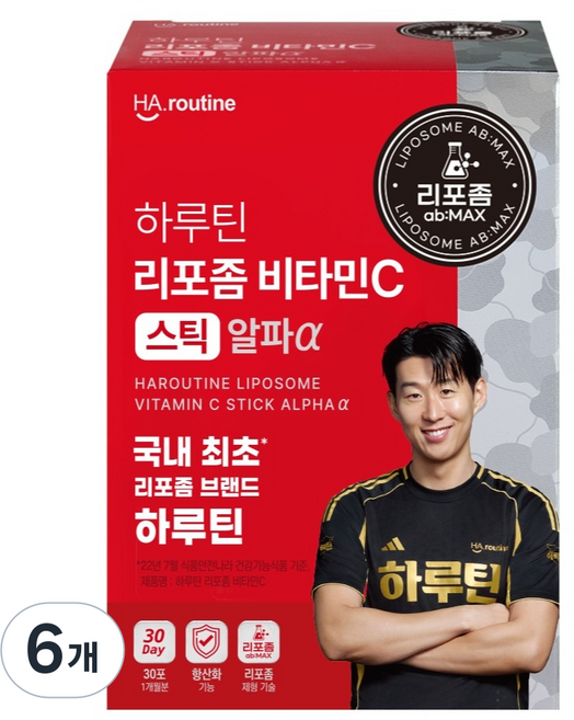하루틴 리포좀 비타민C 스틱 알파 30p, 90g, 6개