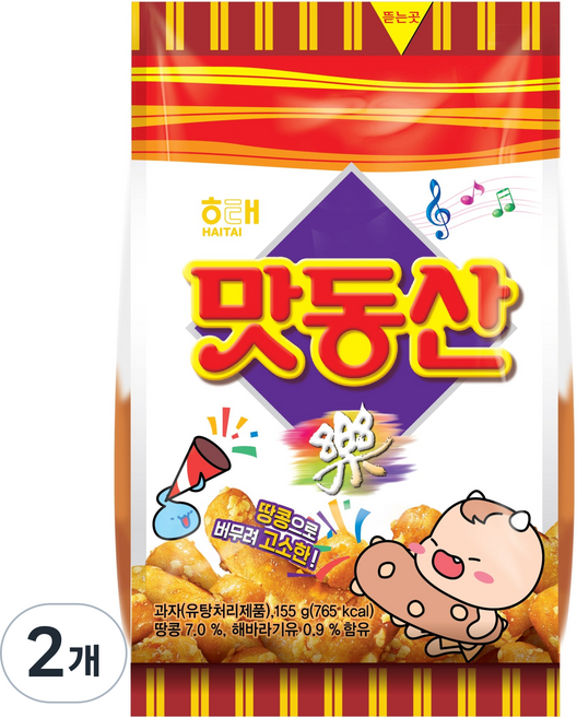 해태제과 맛동산, 155g, 2개