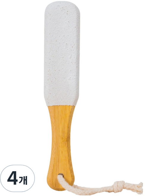 예담소 양면 화이트우드 발각질제거기, 61.5g, 4개, 1개입