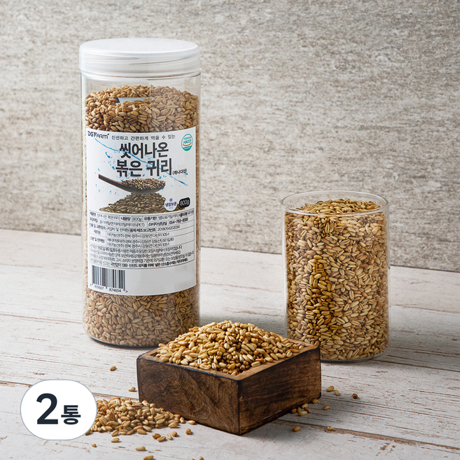 대구농산 씻어나온 볶은귀리, 800g, 2통