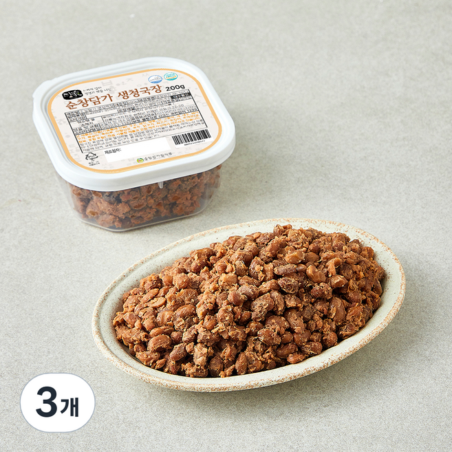 담가 순창담가 생청국장, 200g, 3개