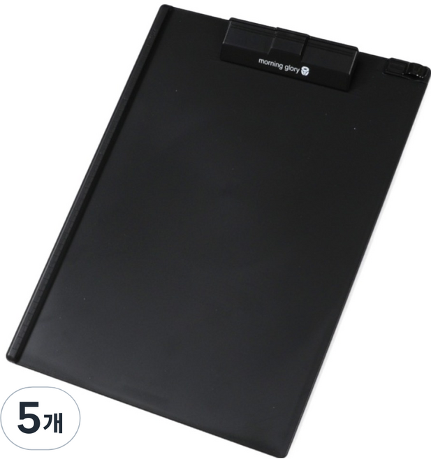 모닝글로리 클립보드 A4, 5개, 블랙