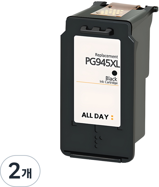 올데이컴퍼니 대용량 캐논 호환잉크 PG-945XL, 검정, 2개