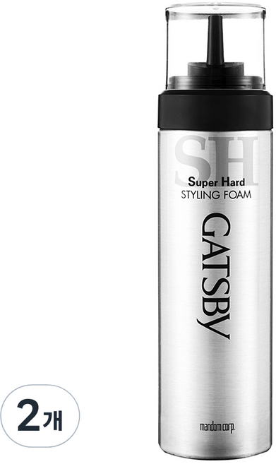 갸스비 스타일링 슈퍼하드 핸디 헤어폼, 185g, 2개