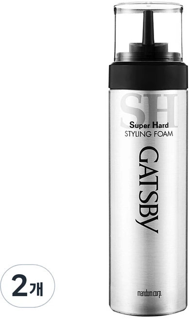갸스비 스타일링 슈퍼하드 핸디 헤어폼, 185g, 2개 - 쿠팡