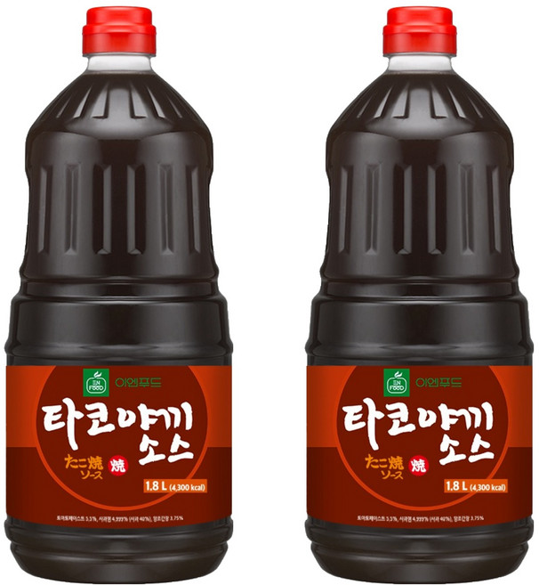 이엔푸드 타코야끼 소스, 1.8L, 2개