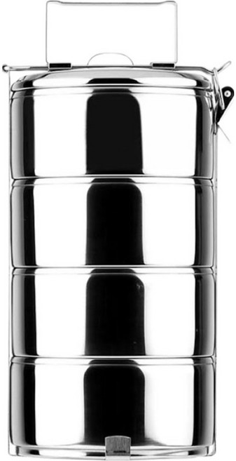 ZEBRA THAILAND 斑馬牌 304不銹鋼 多層飯盒 3.6L, 銀色, 1組