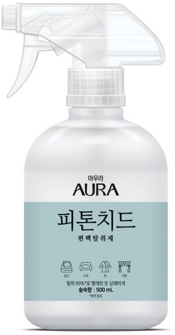 [비건라이프] 아우라 피톤치드 편백탈취제 숲속향 본품, 500ml, 1개