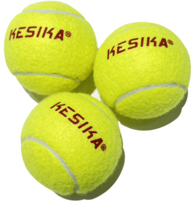 KESIKA 비비드닷 고급 테니스볼, 3개, 라이트그린