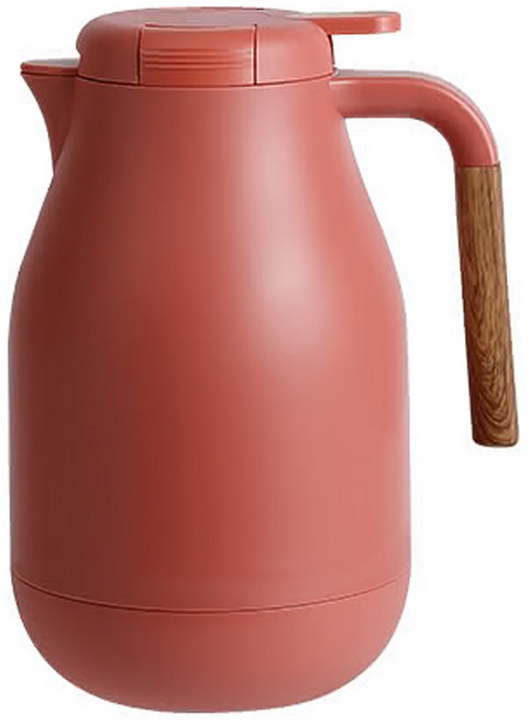 Quasi 朵拉真空玻璃內膽保溫壺, 1.5L, 紅色, 1入