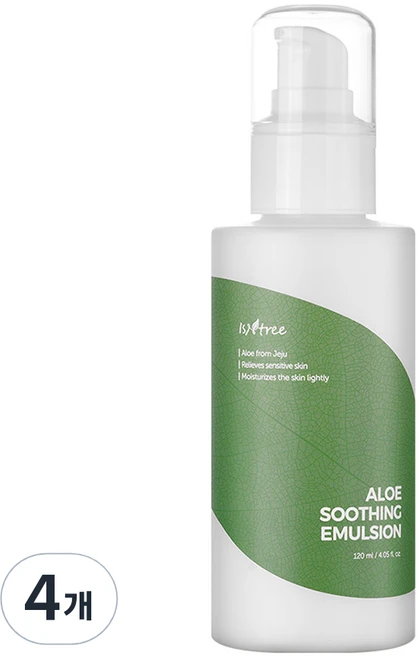 이즈앤트리 알로에 수딩 에멀전, 120ml, 4개 - 쿠팡