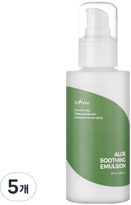 이즈앤트리 알로에 수딩 에멀전, 120ml, 5개 - 쿠팡