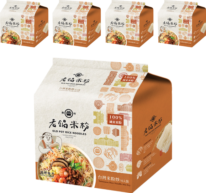 老鍋米粉 台灣米粉炒風味, 70g, 4包, 5袋