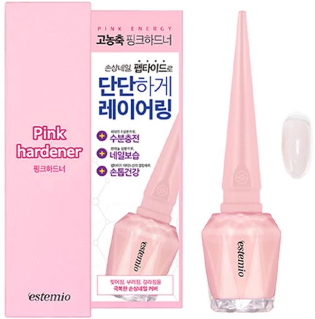 에스떼미오 핑크하드너 연핑크, 14ml, 1개 - 쿠팡