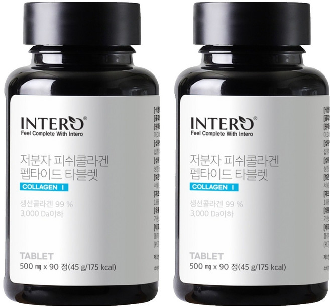 INTERO 低分子魚膠原蛋白胜肽錠, 90錠, 2罐