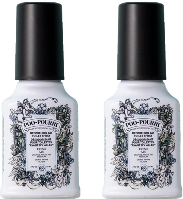 푸리 화장실탈취제 본품, 59ml, 2개, 프레쉬에어 - 쿠팡