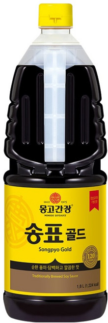 몽고간장 송표골드 양조간장, 1.8L, 1개