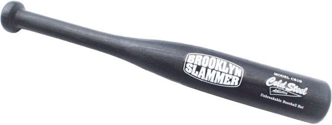 COLD STEEL 冷鋼 Brooklyn Slammer 塑鋼實心棒球棒, 黑色, 1支