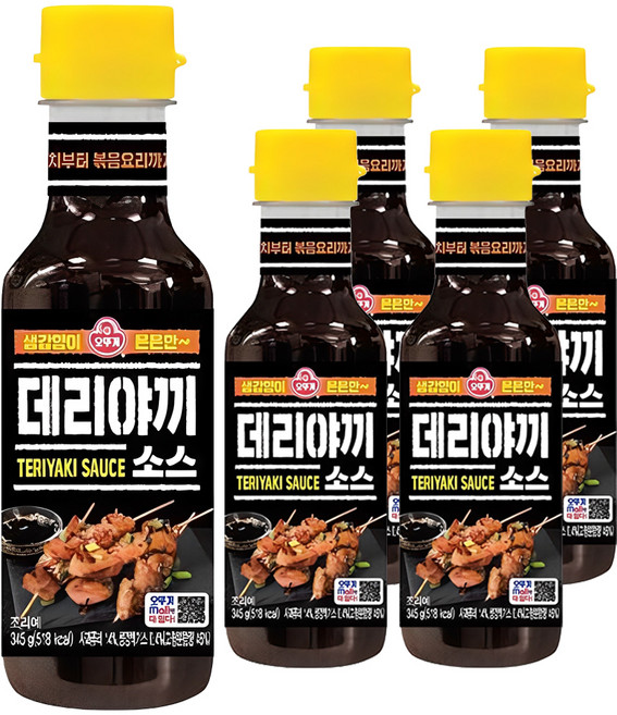 오뚜기 데리야끼 소스, 345g, 5개