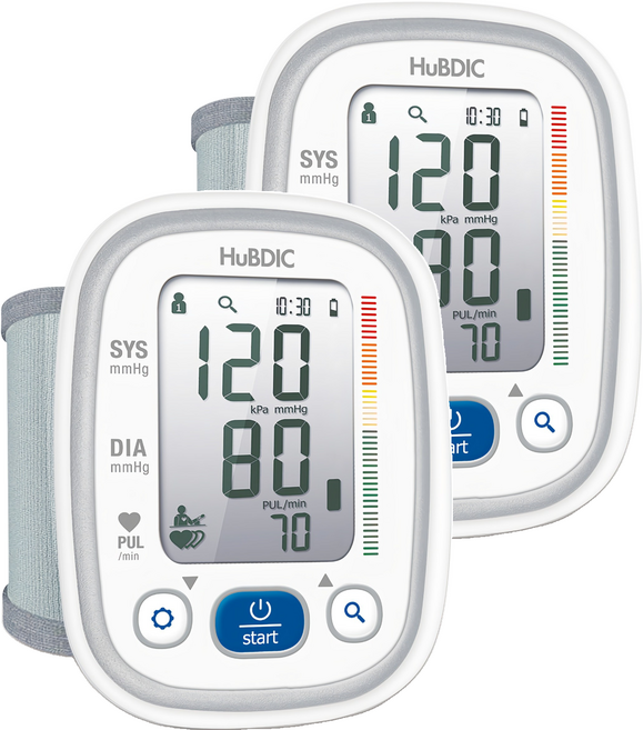 휴비딕 비피첵 더블유피 손목형 자동전자 혈압계 HBP-600, 2개