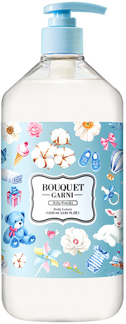 부케가르니 바디로션 베이비파우더, 1L, 1개