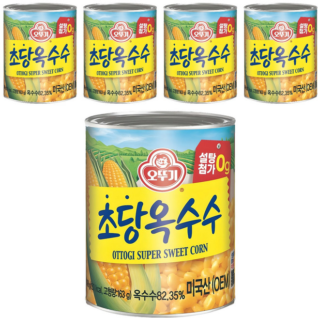 오뚜기 초당옥수수, 198g, 5개