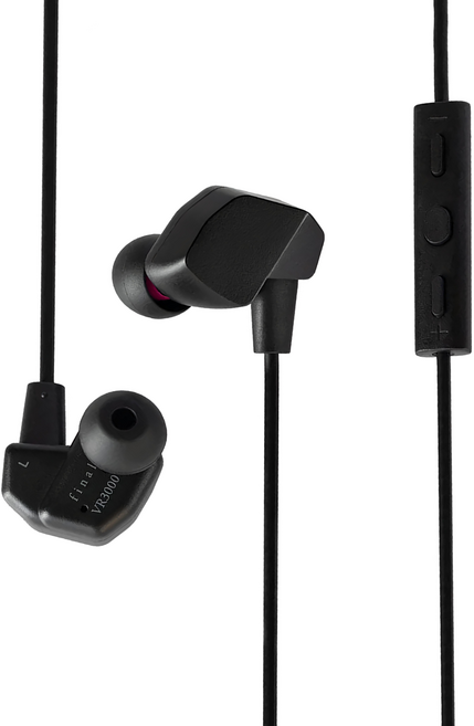 final VR3000 GAMING 電競 動圈式 入耳式耳機, FI-VR3DPLMB, MATTE BLACK