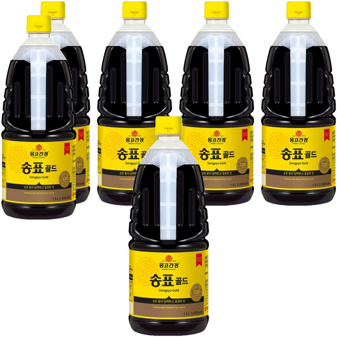 몽고간장 송표 골드, 1.5L, 6개