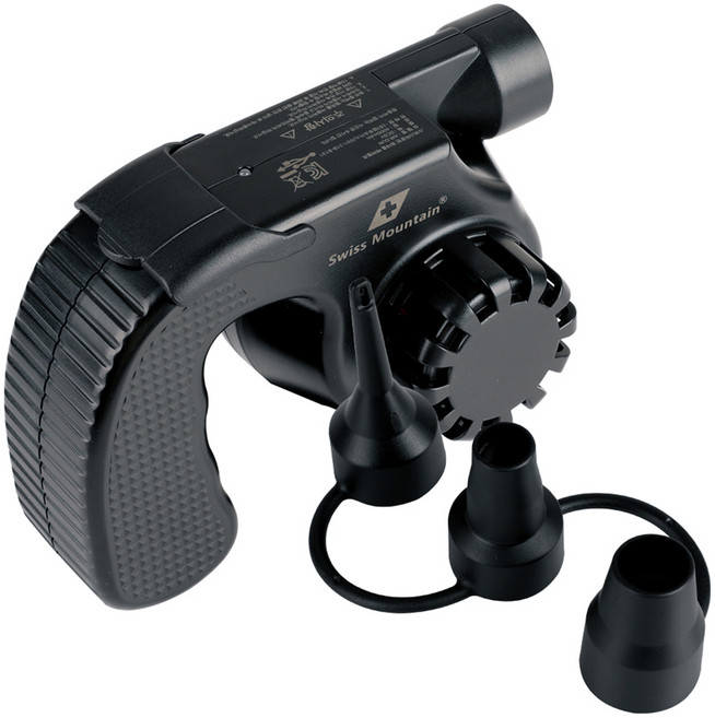 스위스마운틴 에어건 휴대용 펌프, 검정, 1개