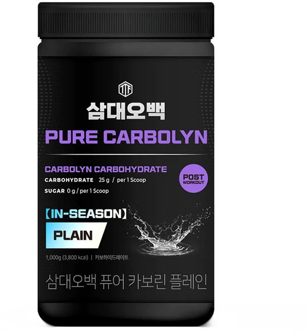 삼대오백 퓨어 인시즌 카보린 플레인 헬스보충식품, 1kg, 1개 - 쿠팡