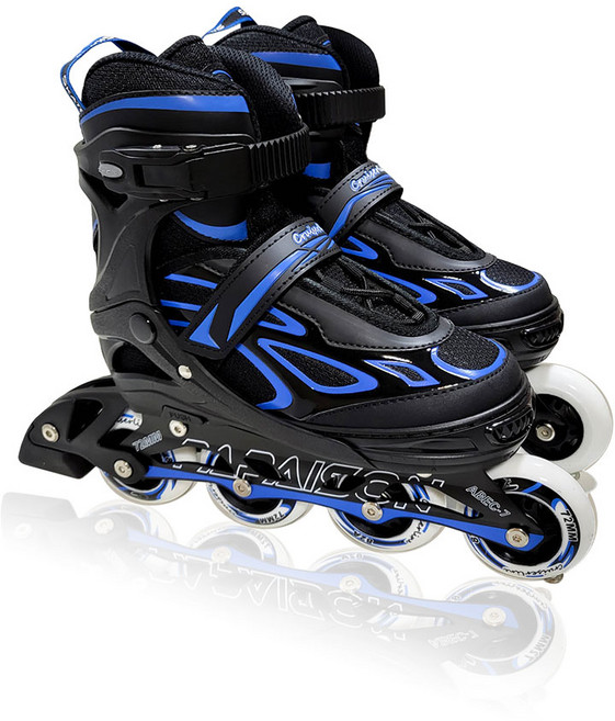 에스디스피드 크루저라인 인라인 스케이트, 블루블랙, 1세트
