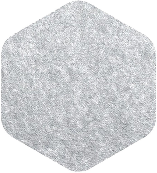 好物良品 羊毛氈壁掛留言板 六角形 單元體12片 銀河灰, 1組