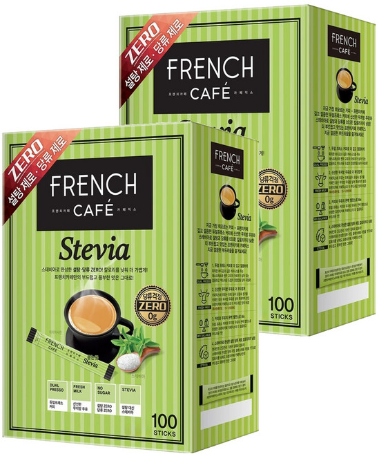 프렌치카페 카페믹스 스테비아, 10.3g, 100개입, 2개